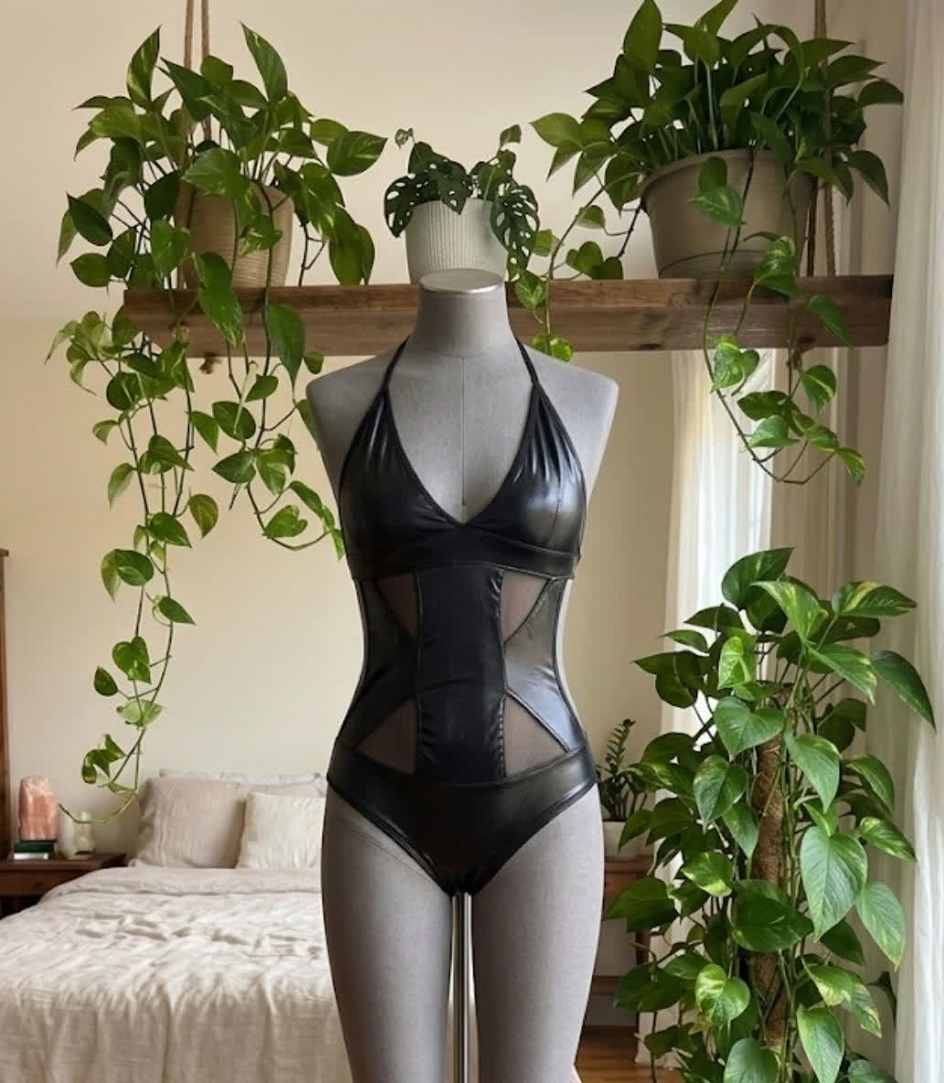 بادی  زنانه چرم قزن دار  براق